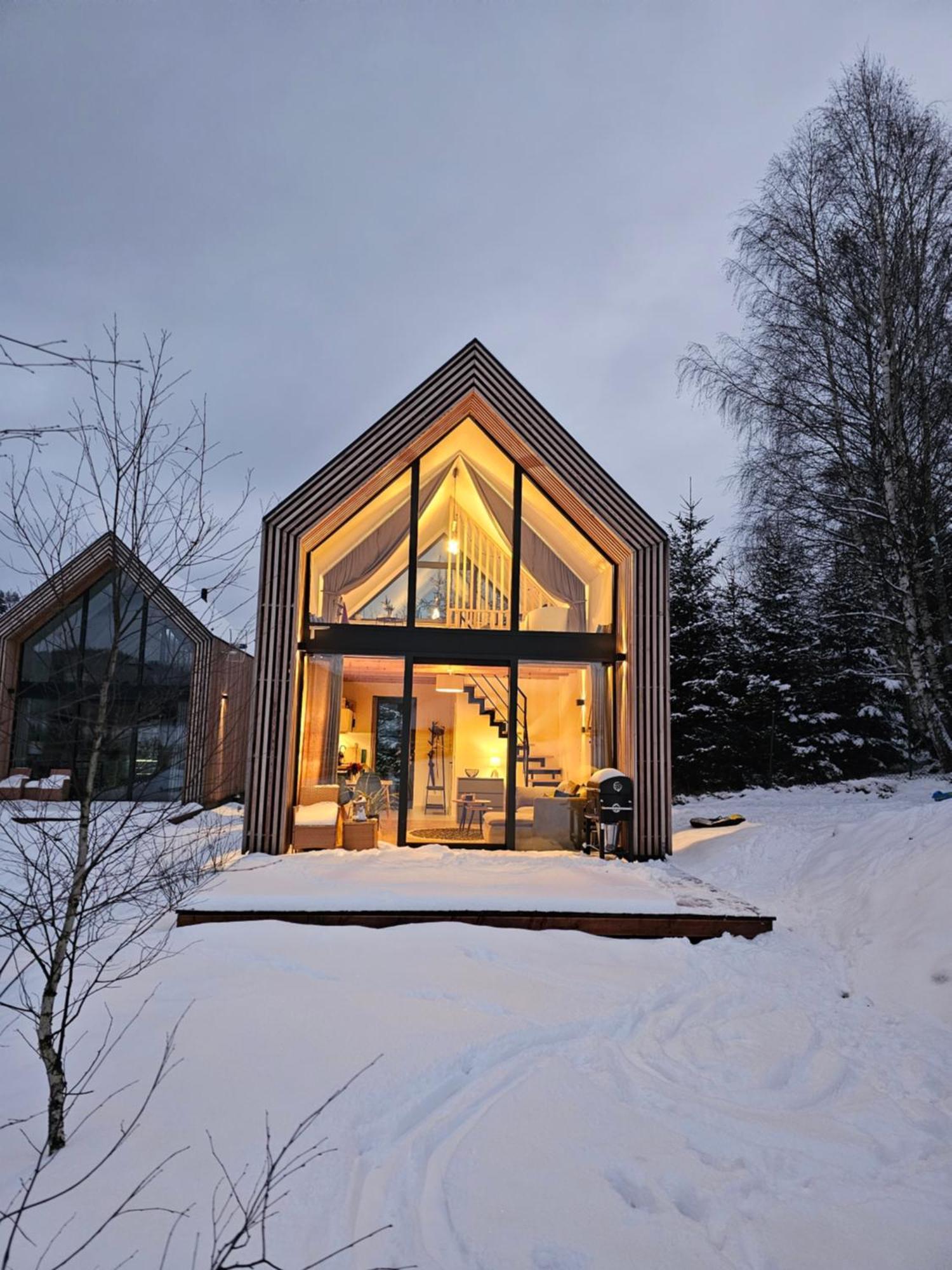 Domki Pod Lasem - Domek Brzozowy สโตรเนีย ชล็องสเกีย ภายนอก รูปภาพ